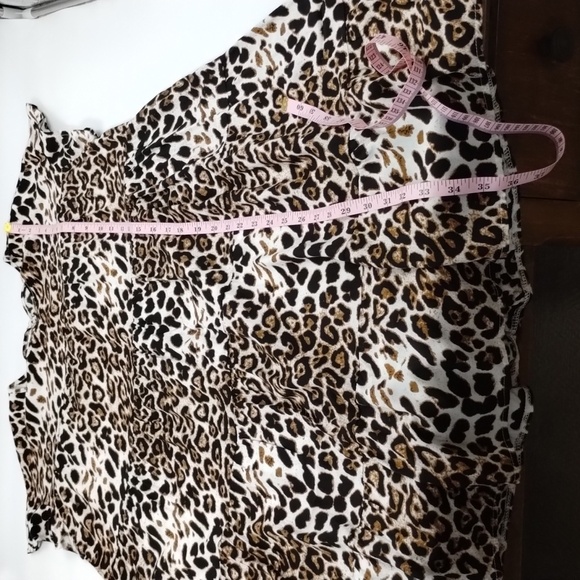 Cupshe Sabrina women's large animal leopard print A-frame dress - Picture 9 of 10